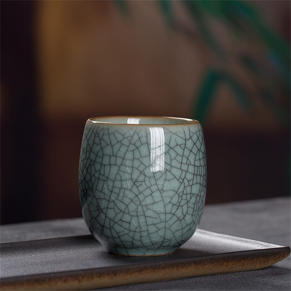 Sample Tea Cup of Longquan Celadon Elder Brother Kiln