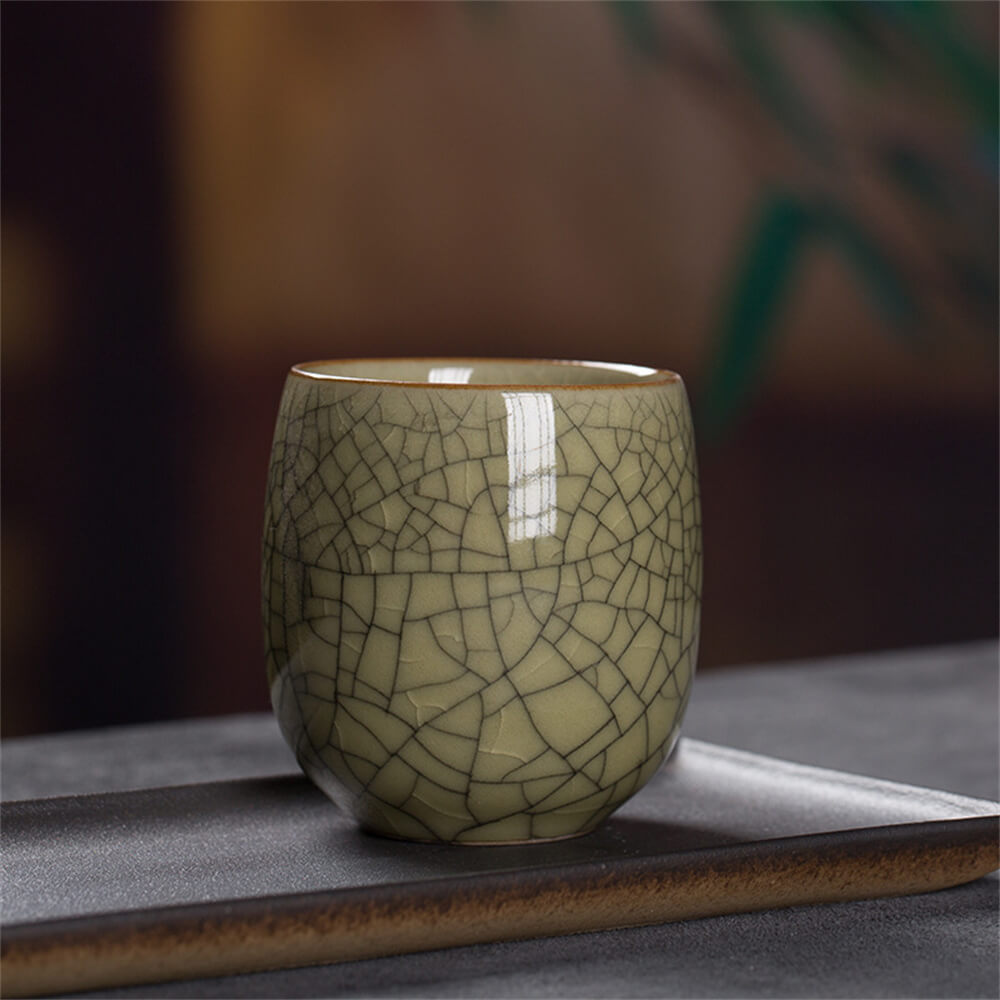 Sample Tea Cup of Longquan Celadon Elder Brother Kiln
