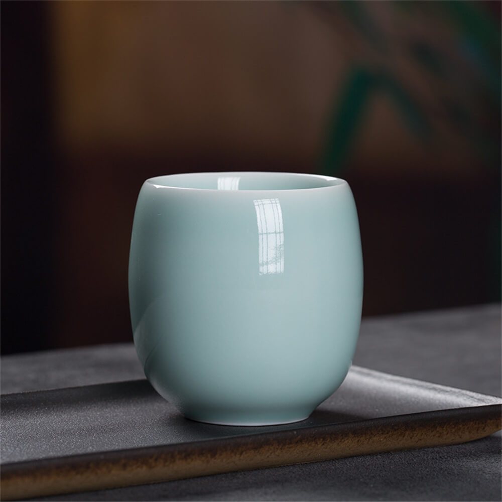 Sample Tea Cup of Longquan Celadon Elder Brother Kiln