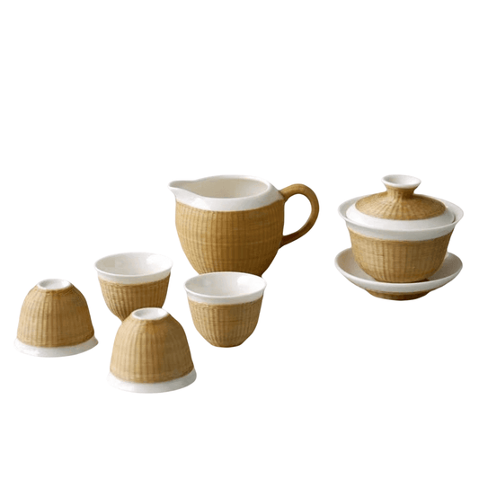 High grade bamboo kungfu tea set