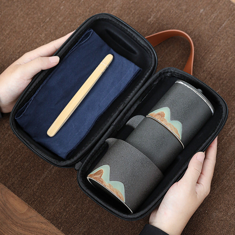 Distant Mountains Automatic Travel Tea Set