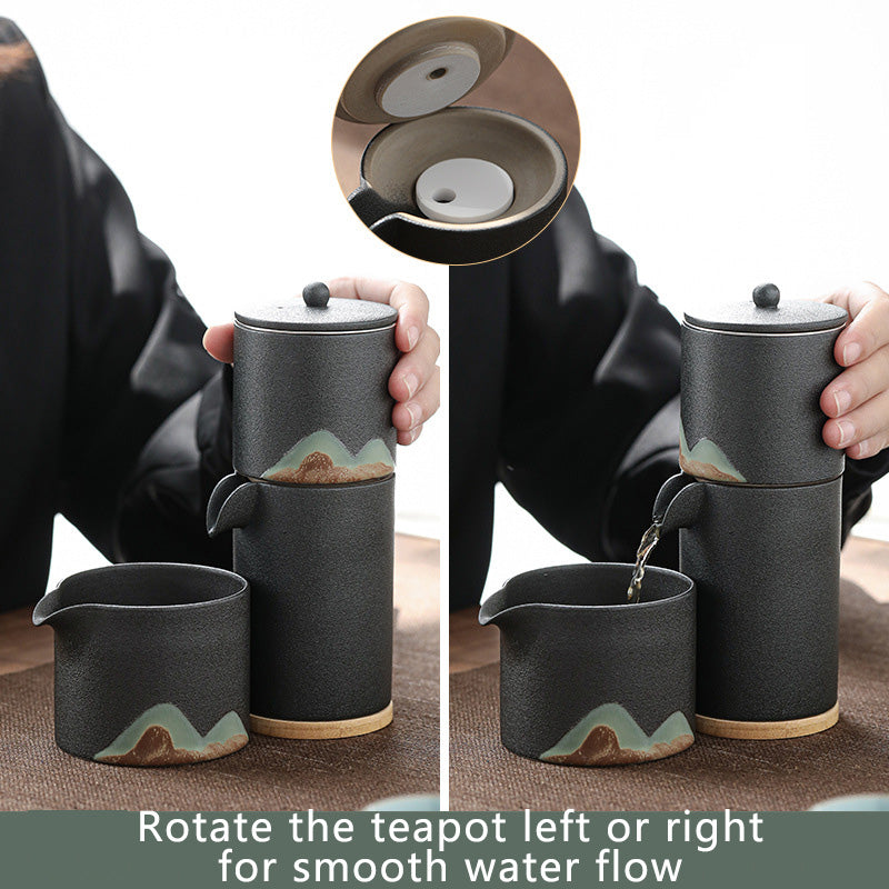 Distant Mountains Automatic Travel Tea Set