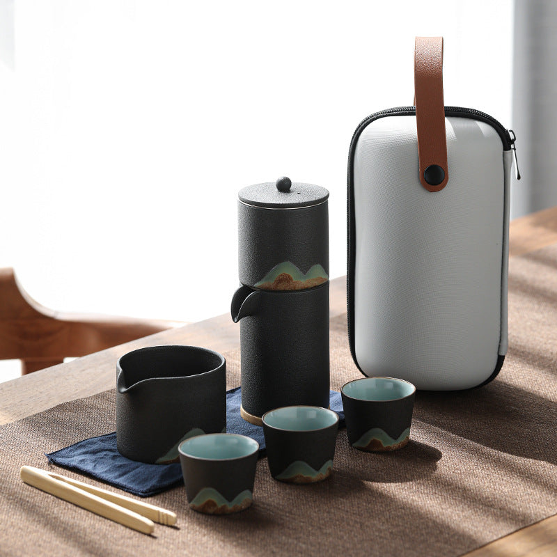Distant Mountains Automatic Travel Tea Set