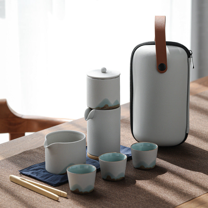 Distant Mountains Automatic Travel Tea Set