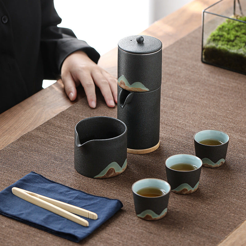 Distant Mountains Automatic Travel Tea Set