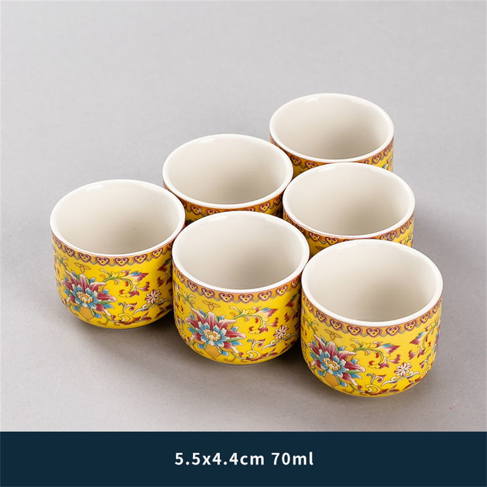 Enamel Wisteria Flower Cup
