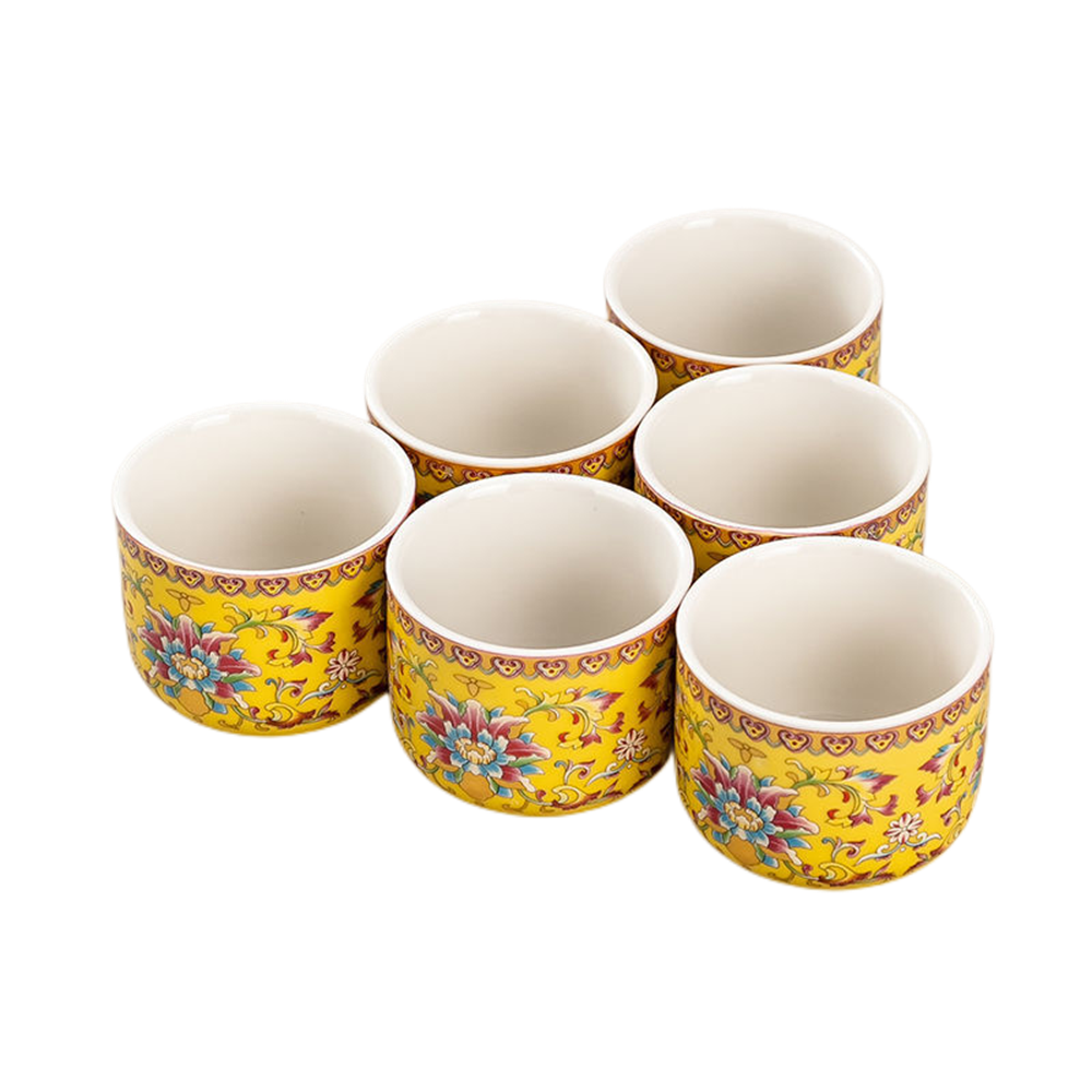 Enamel Wisteria Flower Cup