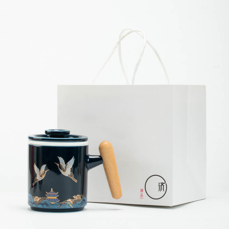 Cranes Fly Ceramic Office Cup
