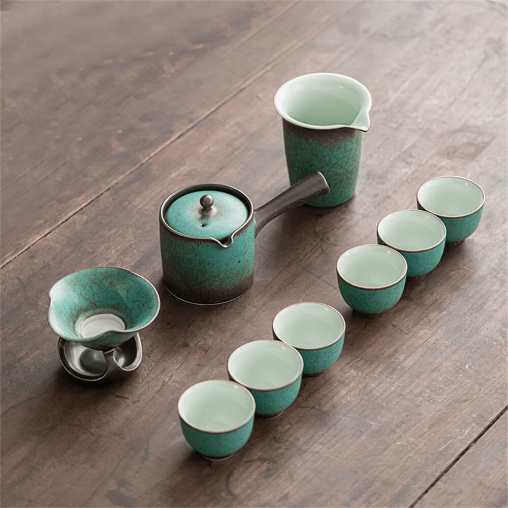 Side Handle Pot Light Luxury Small Set Japanese Tea Set