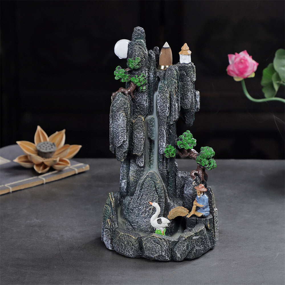 Ancient rockery and backflow censer