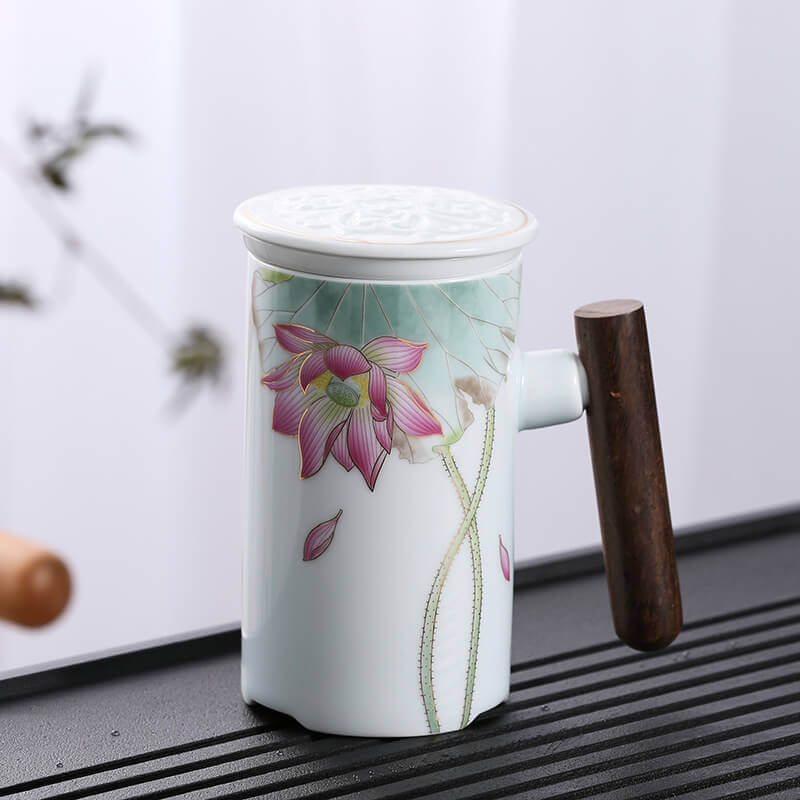 Chinese style mug with filter