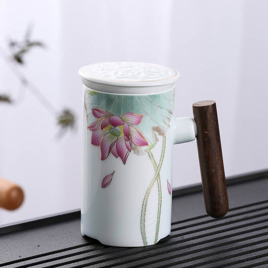 Chinese style mug with filter