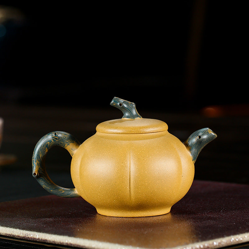 Golden Pumpkin Teapot