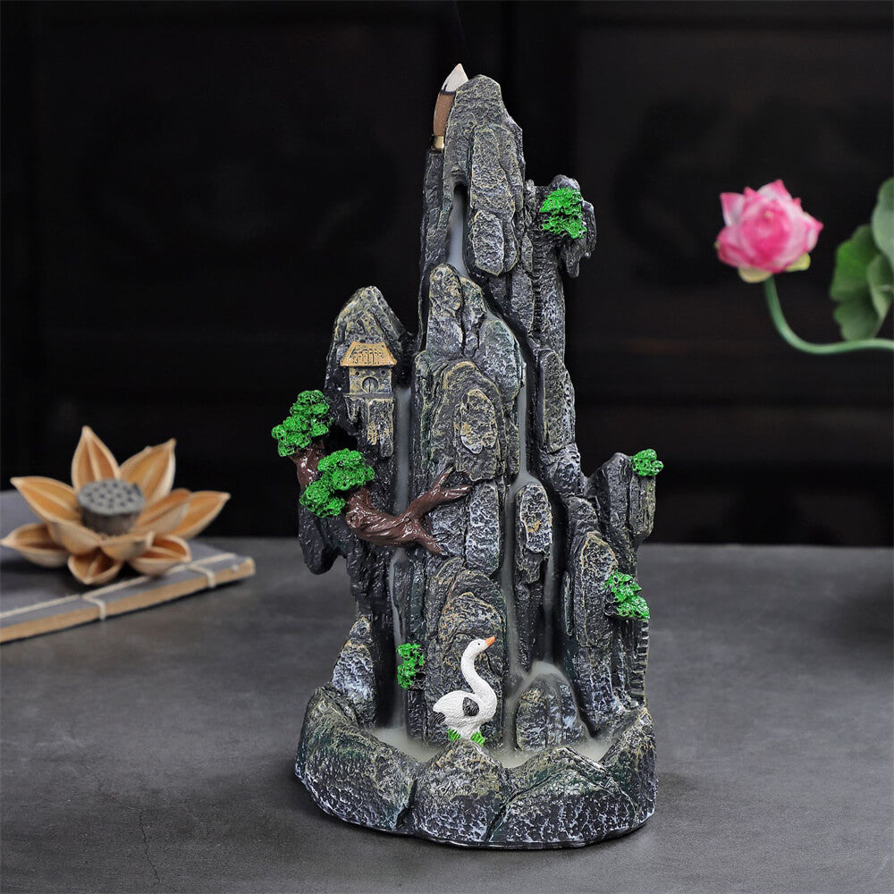 Ancient rockery and backflow censer