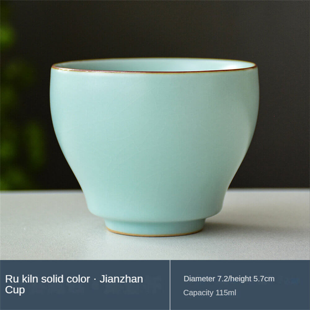 Thermochromic Ru kiln Cherry blossom cup