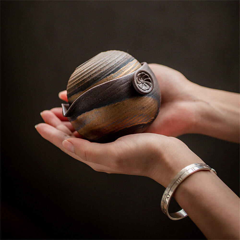 Ceramic Lotus Traveling Tea Set