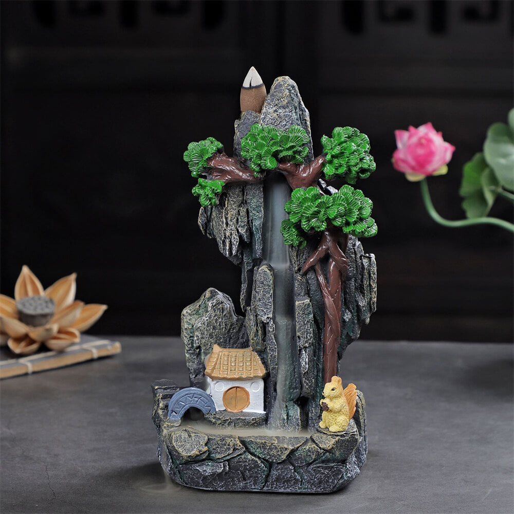 Ancient rockery and backflow censer