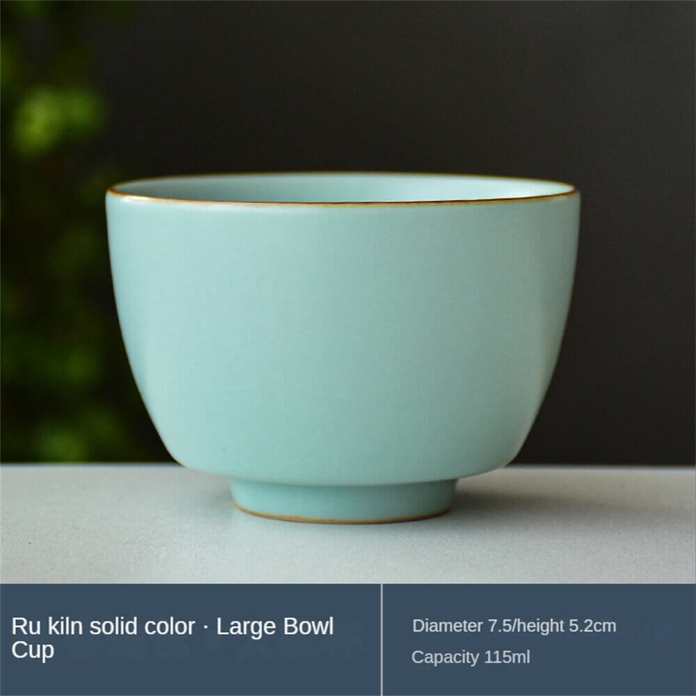 Thermochromic Ru kiln Cherry blossom cup