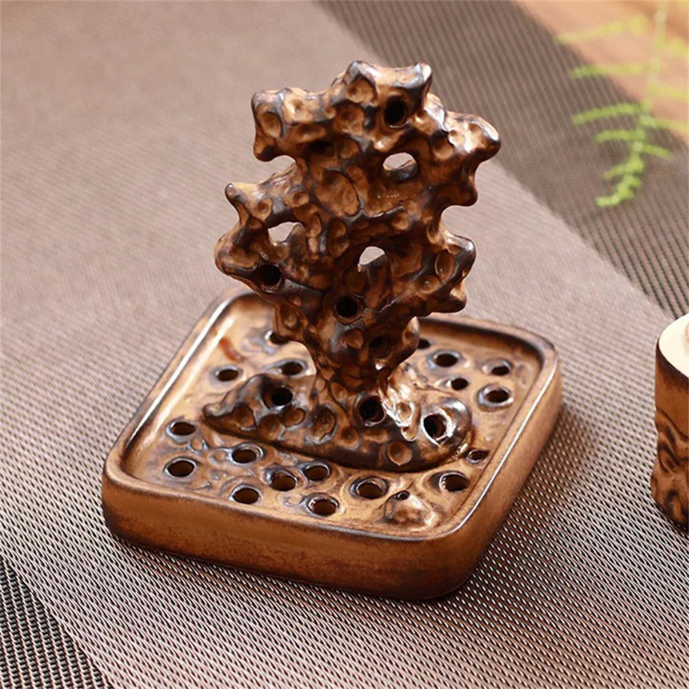 Taihu Stone Square Base Censer