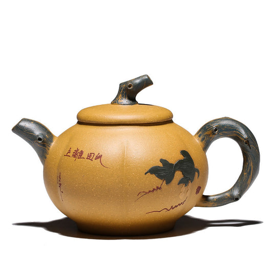 Golden Pumpkin Teapot