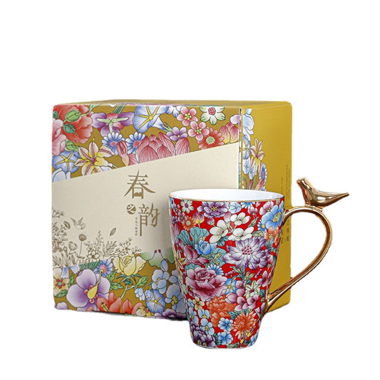 Spring Ceramic Water Cup