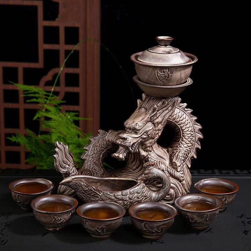 Lucky Dragon Antique Automatic Tea Set