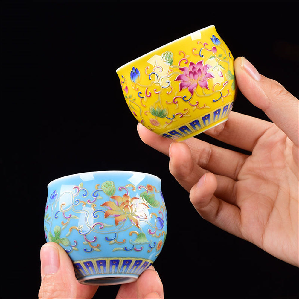 Enamel Cup for Tasting Tea