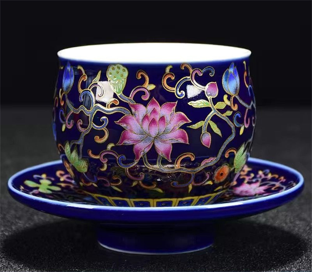 Enamel Cup for Tasting Tea