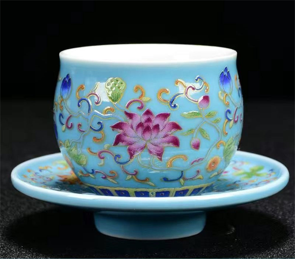Enamel Cup for Tasting Tea