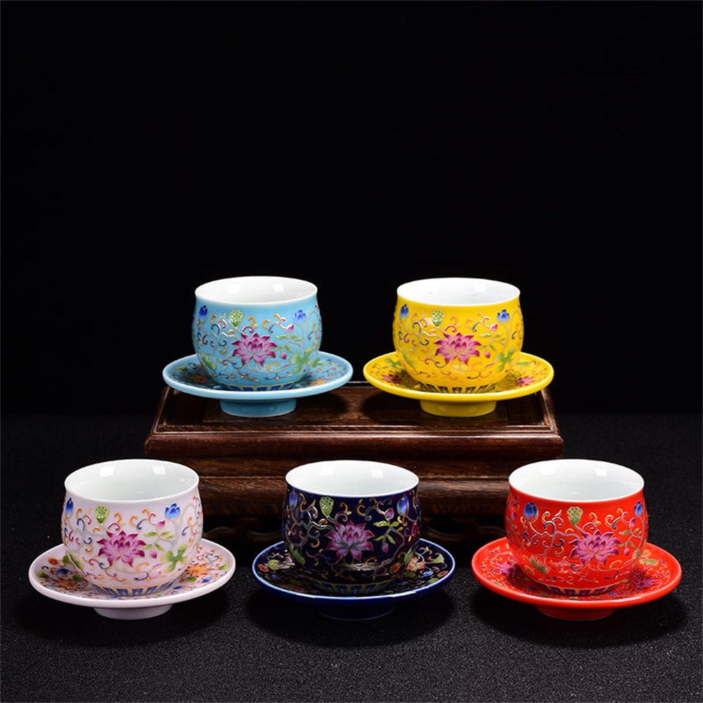 Enamel Cup for Tasting Tea