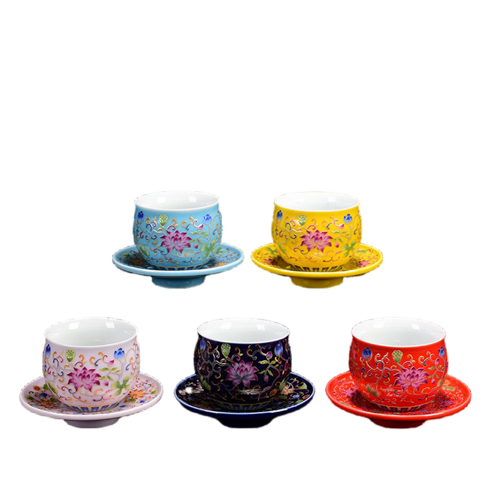 Enamel Cup for Tasting Tea