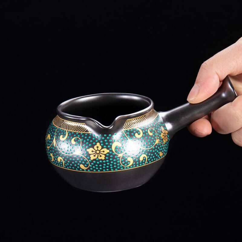 9Pcs Retro Gilding Procelain Teaware Set
