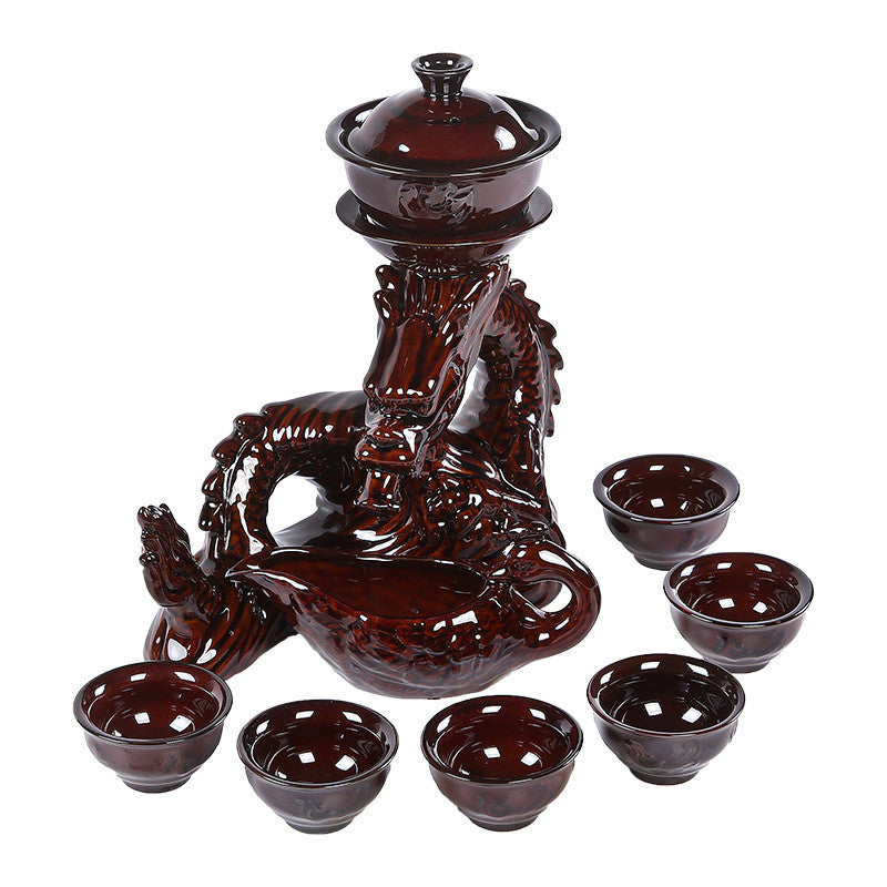 Lucky Dragon Antique Automatic Tea Set