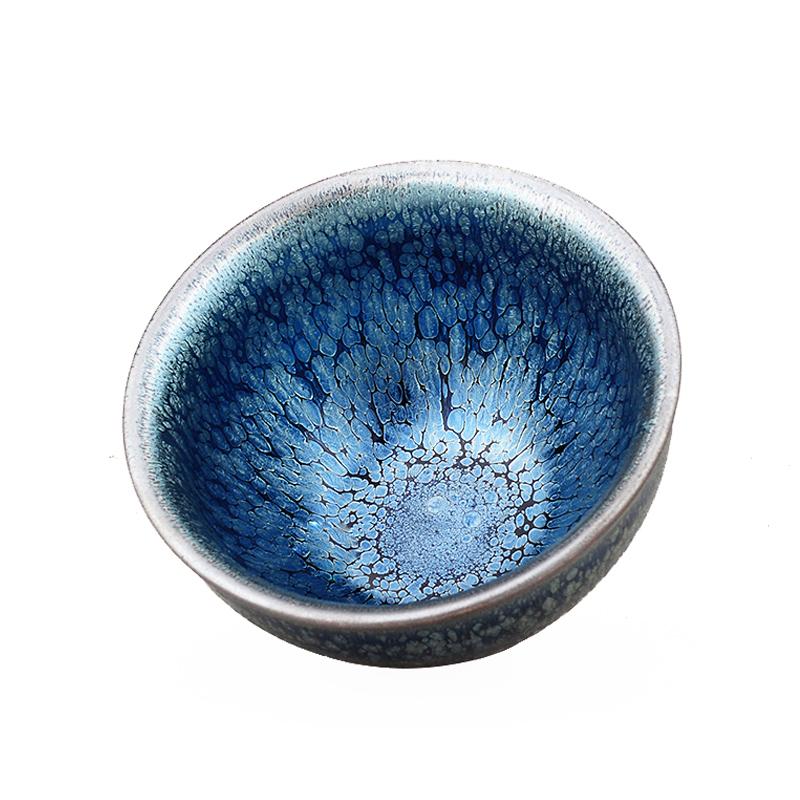 Jian zhan Ocean Tenmoku Tea Cup Natural Clay Glaze Fired in Kiln unde –  sheamenceramic