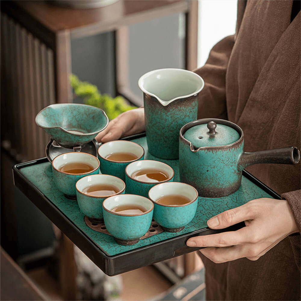 Side Handle Pot Light Luxury Small Set Japanese Tea Set
