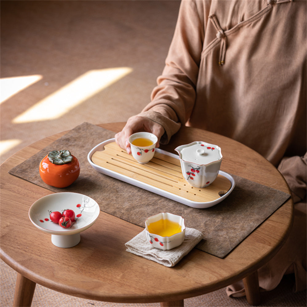 Joy Persimmon Travel Tea Set