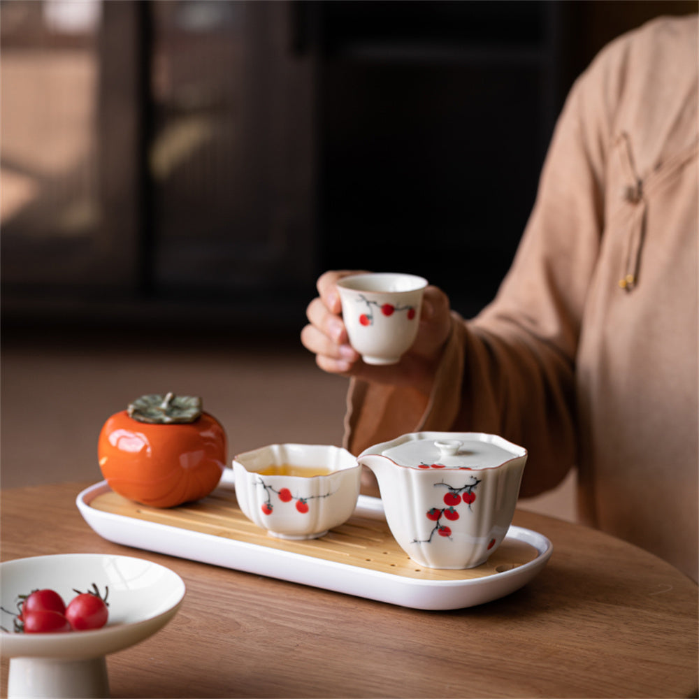 Joy Persimmon Travel Tea Set