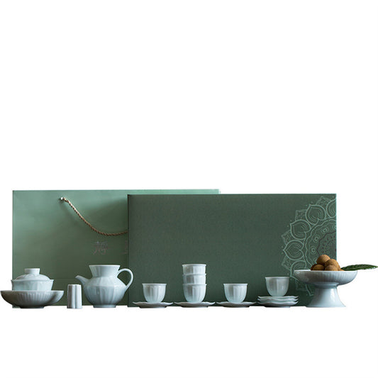 Blue shadow lotus tea set