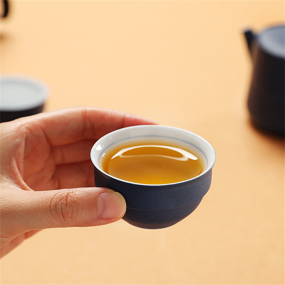 Blue Simple Travel Tea Set