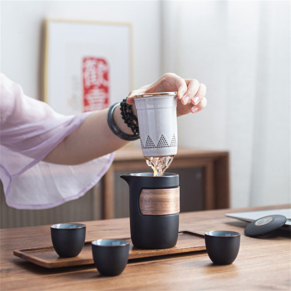 Rainbow Colorful Travel Tea Set