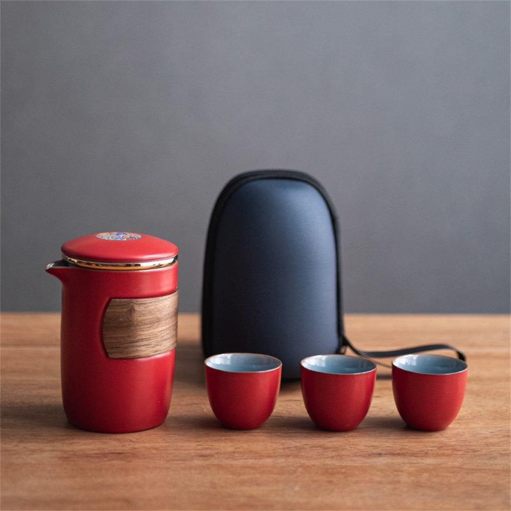 Rainbow Colorful Travel Tea Set
