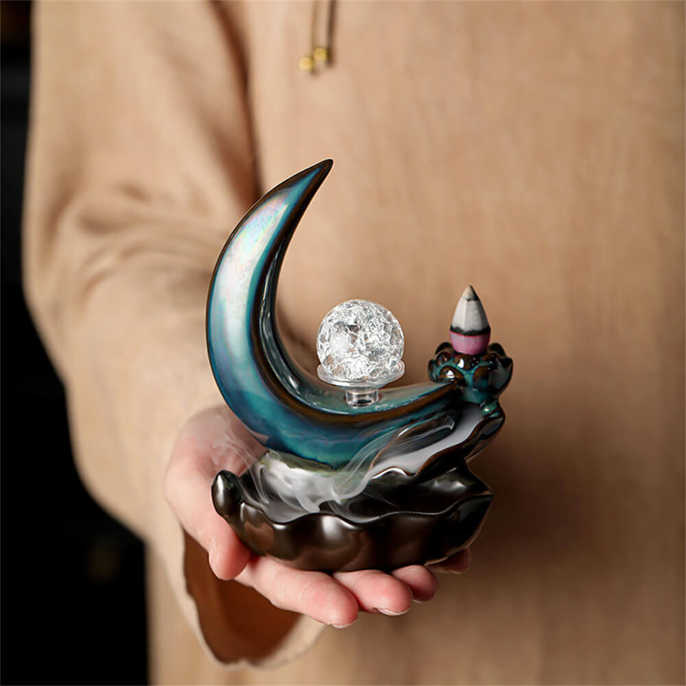 Moon Backward Incense Burner