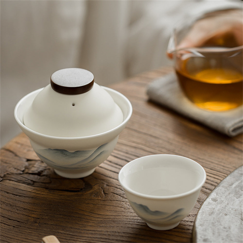 Great Rivers and Mountains Travel Tea Set
