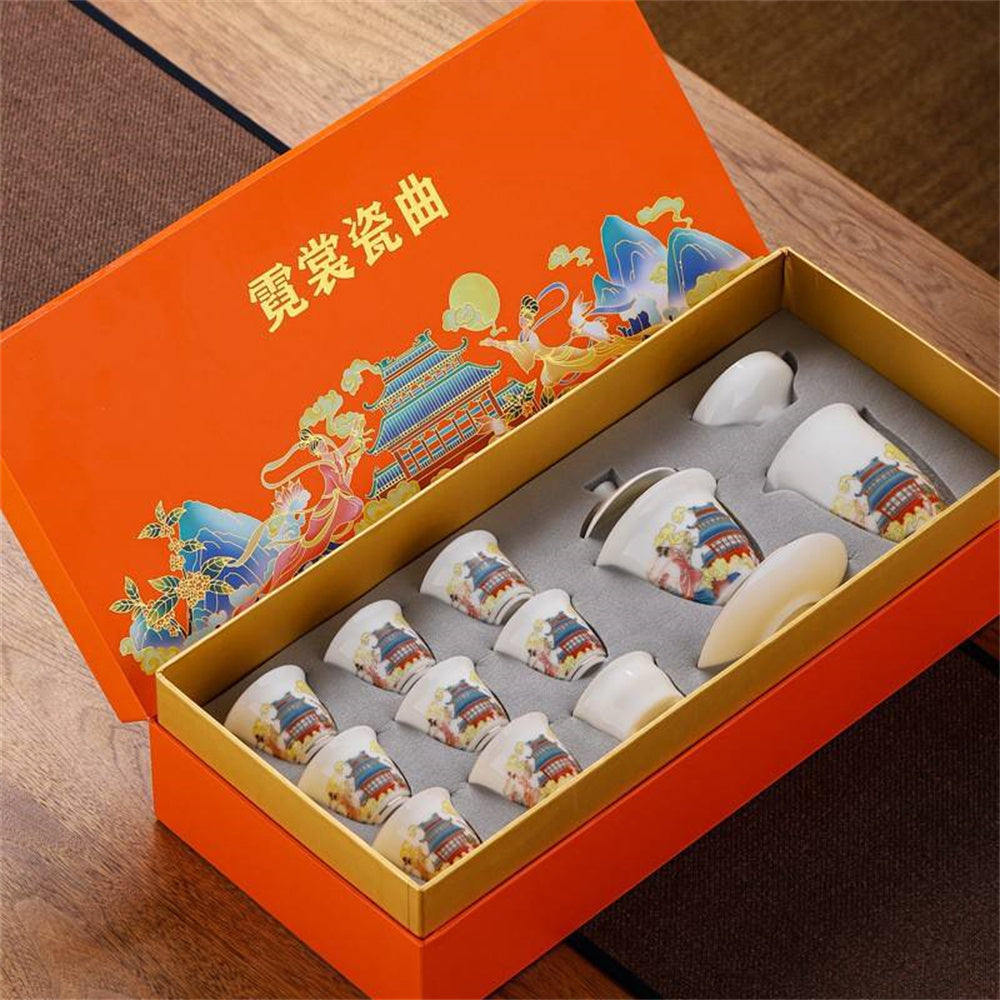 Neon Clothes Porcelain Song Tea Set