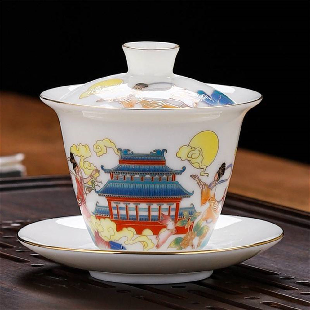 Neon Clothes Porcelain Song Tea Set