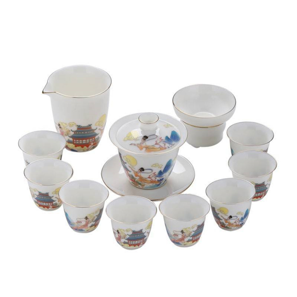 Neon Clothes Porcelain Song Tea Set