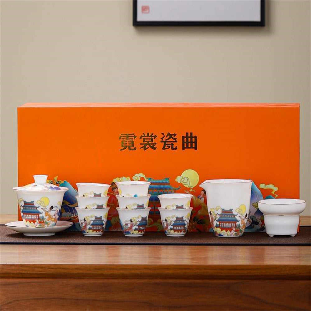 Neon Clothes Porcelain Song Tea Set