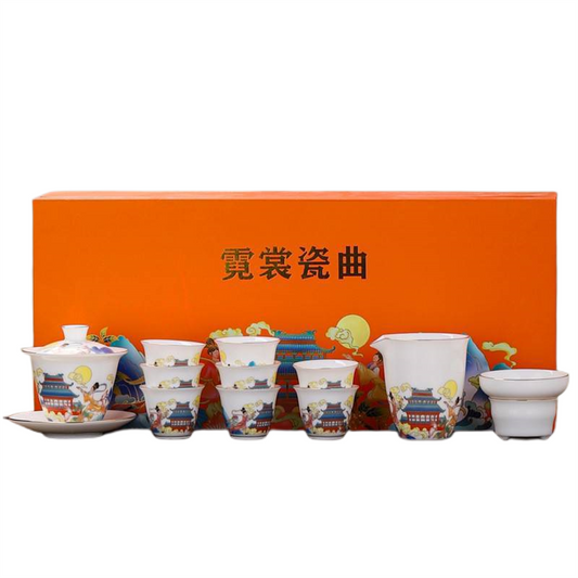 Neon Clothes Porcelain Song Tea Set