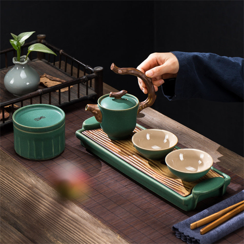 Dry Tree Shape Tea Set