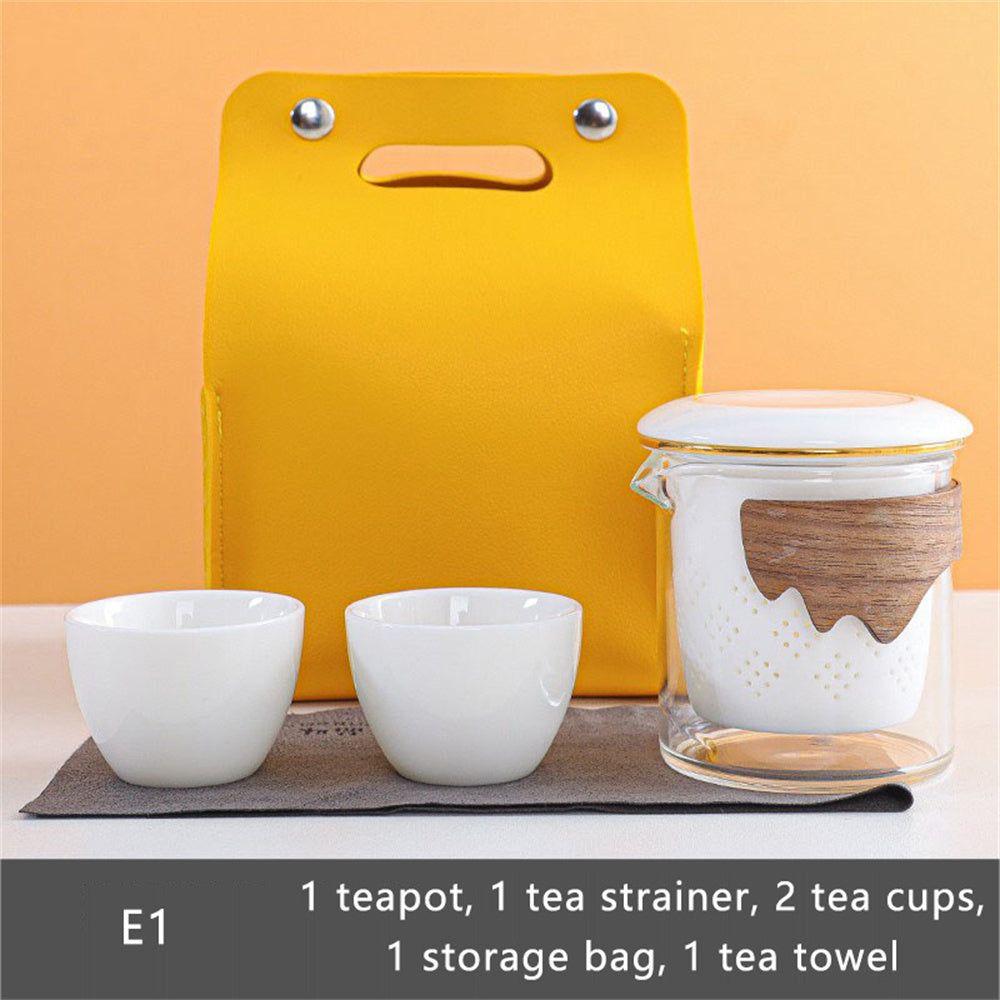 Gold Jade Travel Tea Set